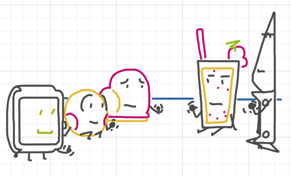 A panel from What's The Point, episode five of the Board Boards object show by Furretwalk/WalkingFurret.